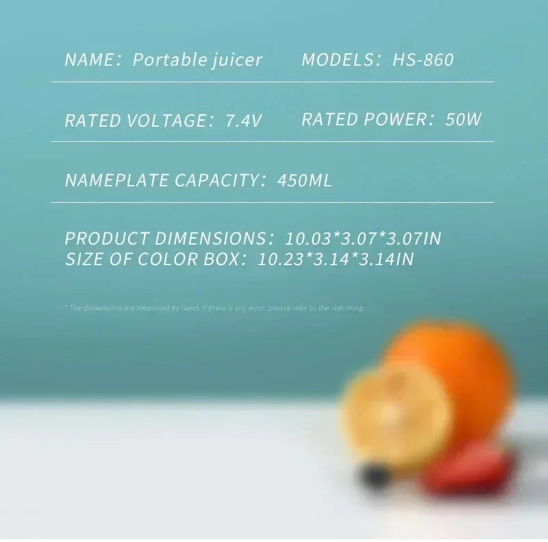 Electric Juicing Cup Portable Wireless Fruit Blender Mini Multifunctional Kitchen Juicer USB Charging Outdoor Juicing Cup