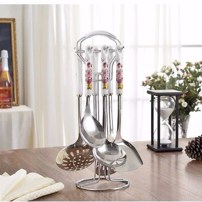 Seven-piece anti-scalding spatula and scoop