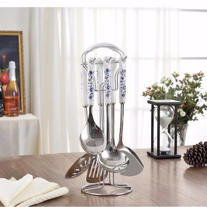 Seven-piece anti-scalding spatula and scoop