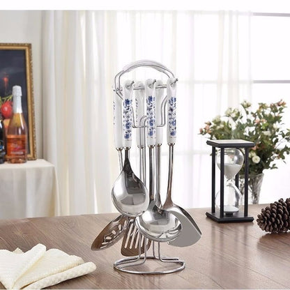 Seven-piece anti-scalding spatula and scoop