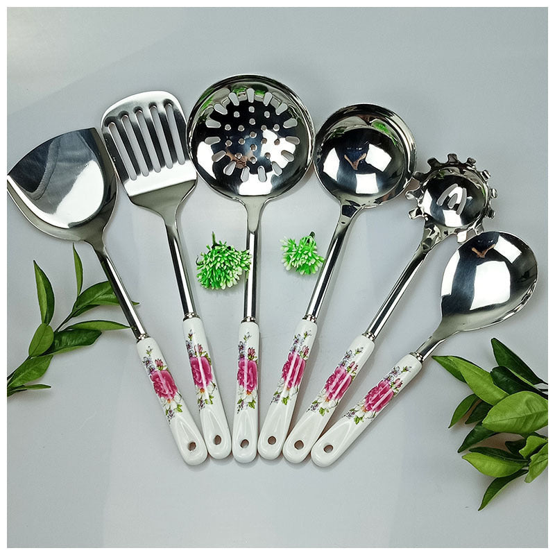 Seven-piece anti-scalding spatula and scoop