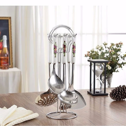 Seven-piece anti-scalding spatula and scoop