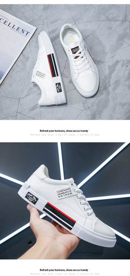 Men's Fashion Trend Low-top Leather Surface Casual Shoes