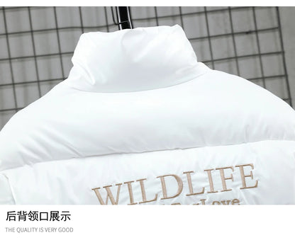 2021 New Men's Cotton-padded Jacket Plus Velvet Baseball Collar Cotton-padded Jacket Men's Parka Oversized Men Winter Jacket