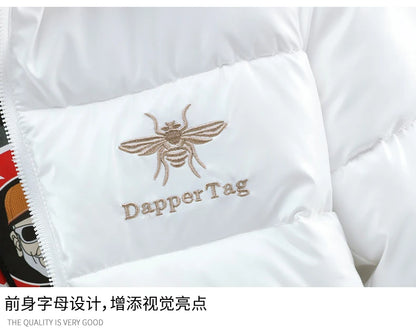 2021 New Men's Cotton-padded Jacket Plus Velvet Baseball Collar Cotton-padded Jacket Men's Parka Oversized Men Winter Jacket