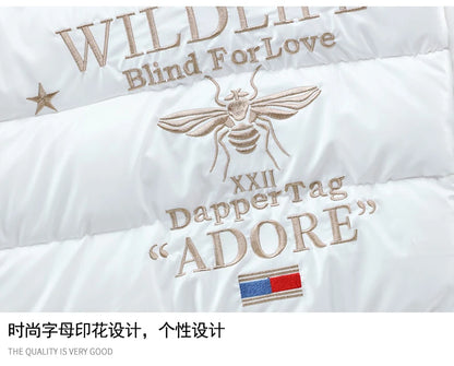 2021 New Men's Cotton-padded Jacket Plus Velvet Baseball Collar Cotton-padded Jacket Men's Parka Oversized Men Winter Jacket