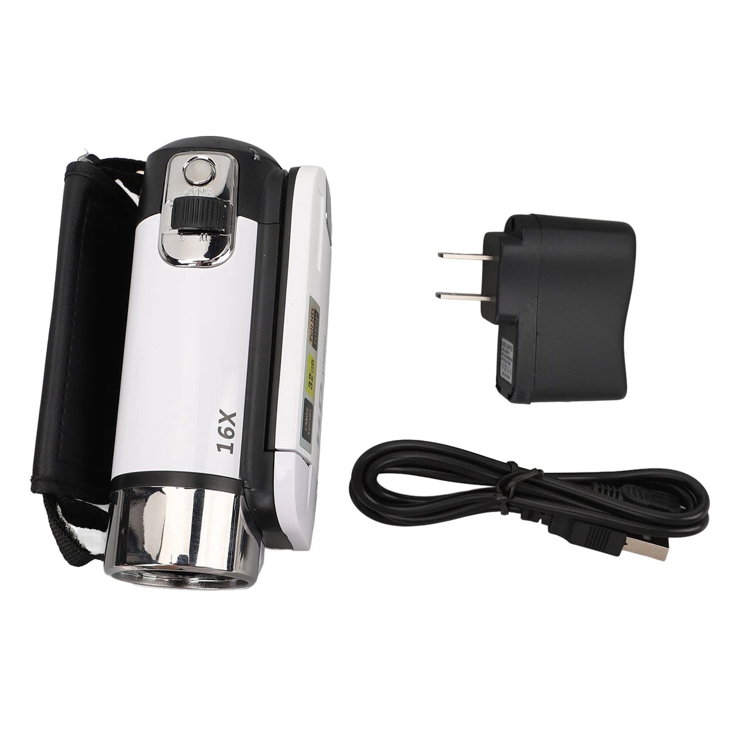 HD Digital Camera 16 MP Anti Shake 2.7 Inch Screen 16X Digital Zoom 1080P Vlog Video Camera for Travel Video Recorder Camera