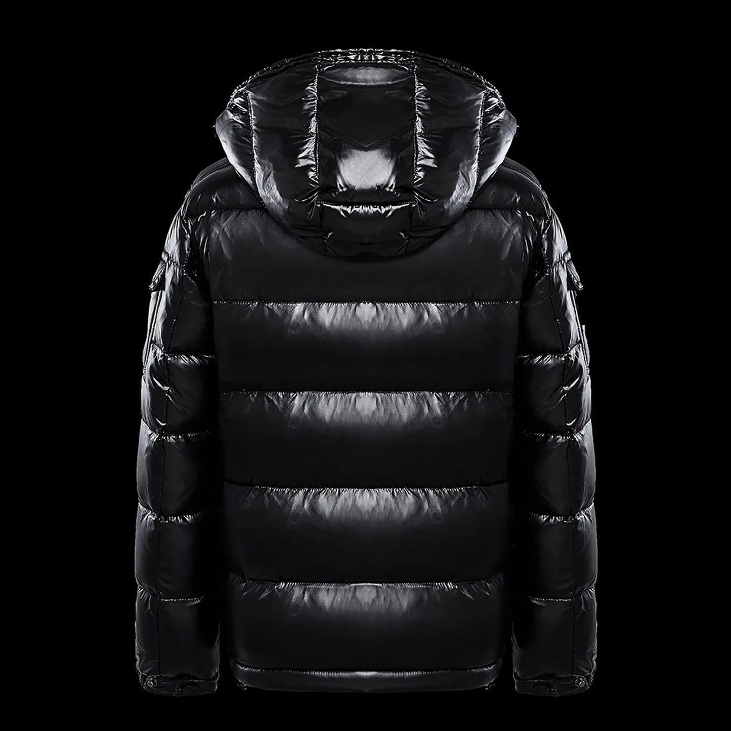 Men's Down Jacket Casual Black Glossy Couple Unisex Hooded Puffer Outwears Mens Lightweight Warm Thickened Bread Padded Coat