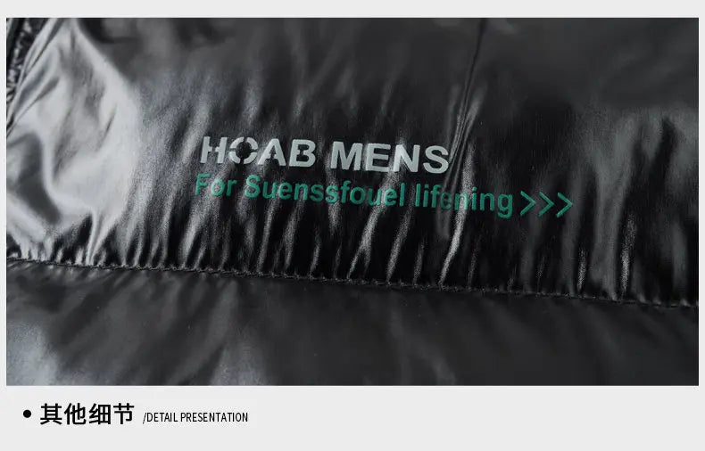 2025 Winter New High Quality Men's Bright Face Warm and Thick Windproof Down Cotton Coat Cotton Jacket Short Casual Comfortable