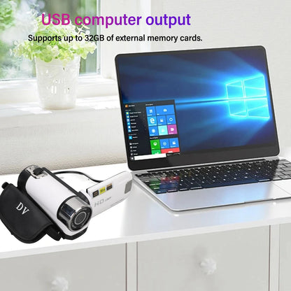 HD Digital Camera 16 MP Anti Shake 2.7 Inch Screen 16X Digital Zoom 1080P Vlog Video Camera for Travel Video Recorder Camera