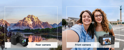 8K Digital Camera for Photography Autofocus WiFi 88MP Vlogging Camera with Dual-Lens 16X Digital Zoom Touch Screen Travel Camera