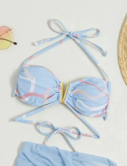 Brazilian Thong Bikini 2025 Women With Skirt Sexy Swimwear Female Padded Swimsuit Push Up Beachwear Bathing Suit Biquini Summer