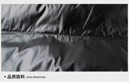 2025 Winter New High Quality Men's Bright Face Warm and Thick Windproof Down Cotton Coat Cotton Jacket Short Casual Comfortable