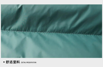 2025 Winter New High Quality Men's Bright Face Warm and Thick Windproof Down Cotton Coat Cotton Jacket Short Casual Comfortable