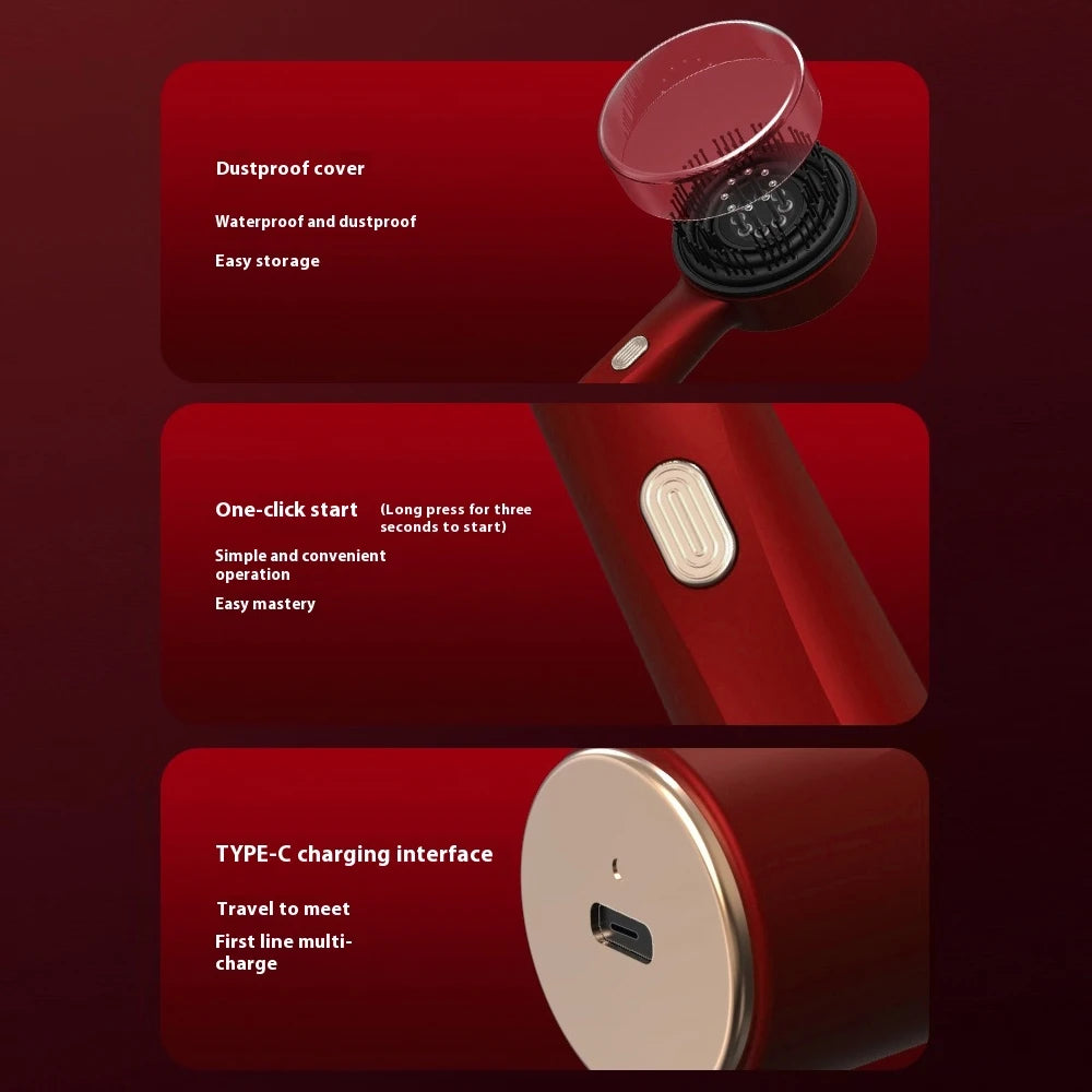 3 Modes Electric Multifunctional Infrared Therapy Comb Promote Hair Growth Massage of Hair Follicles Essence Oil Applicator