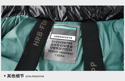 2025 Winter New High Quality Men's Bright Face Warm and Thick Windproof Down Cotton Coat Cotton Jacket Short Casual Comfortable