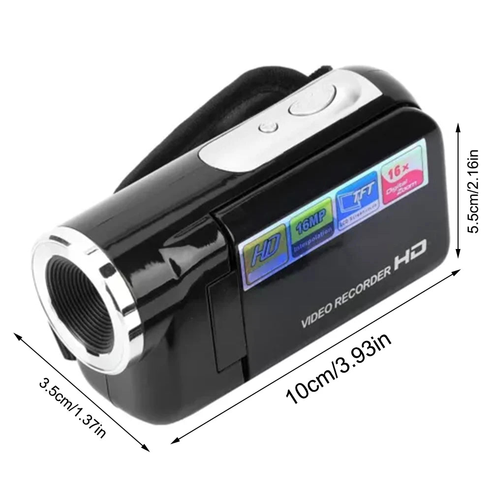 2.4 Inch HD Camera 1080P 16MP Digital Camera 2.4 Inch Rotatable Camcorder Video Recorder HD Video Camcorder