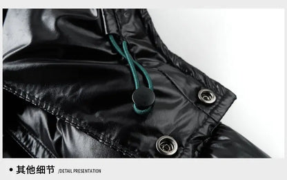 2025 Winter New High Quality Men's Bright Face Warm and Thick Windproof Down Cotton Coat Cotton Jacket Short Casual Comfortable