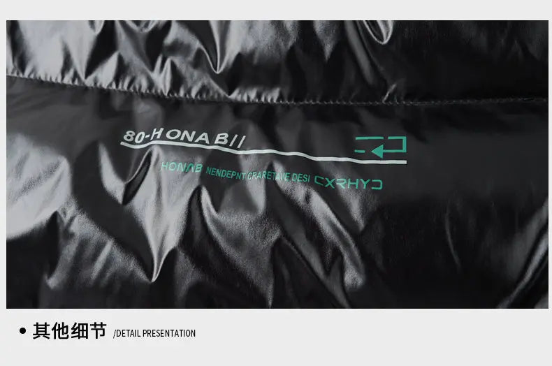 2025 Winter New High Quality Men's Bright Face Warm and Thick Windproof Down Cotton Coat Cotton Jacket Short Casual Comfortable