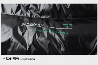 2025 Winter New High Quality Men's Bright Face Warm and Thick Windproof Down Cotton Coat Cotton Jacket Short Casual Comfortable