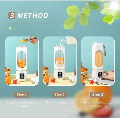 Electric Juicing Cup Portable Wireless Fruit Blender Mini Multifunctional Kitchen Juicer USB Charging Outdoor Juicing Cup