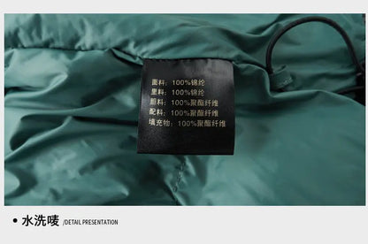 2025 Winter New High Quality Men's Bright Face Warm and Thick Windproof Down Cotton Coat Cotton Jacket Short Casual Comfortable