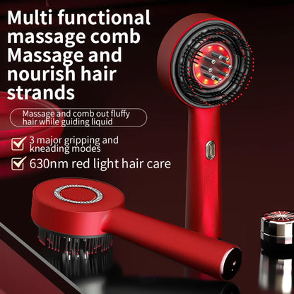 3 Modes Electric Multifunctional Infrared Therapy Comb Promote Hair Growth Massage of Hair Follicles Essence Oil Applicator