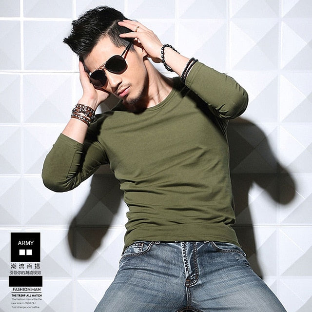 MRMT 2019 Lycra Cotton Men's T-Shirt 5XL Long Sleeved T Shirt